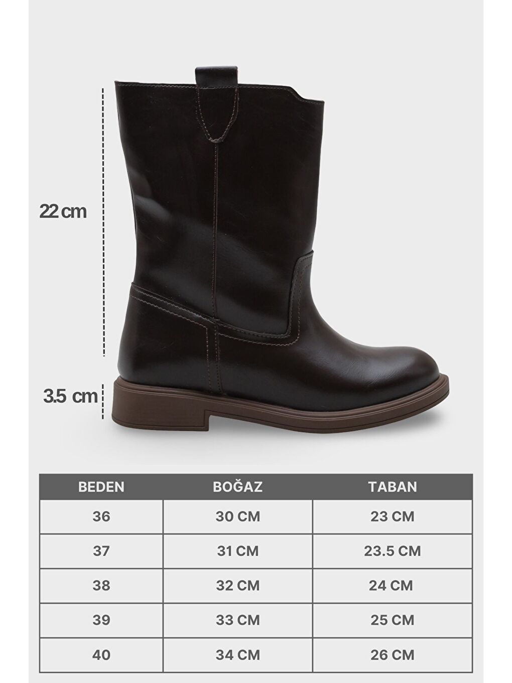 Emmye Kadın Koyu Kahverengi Bot-6