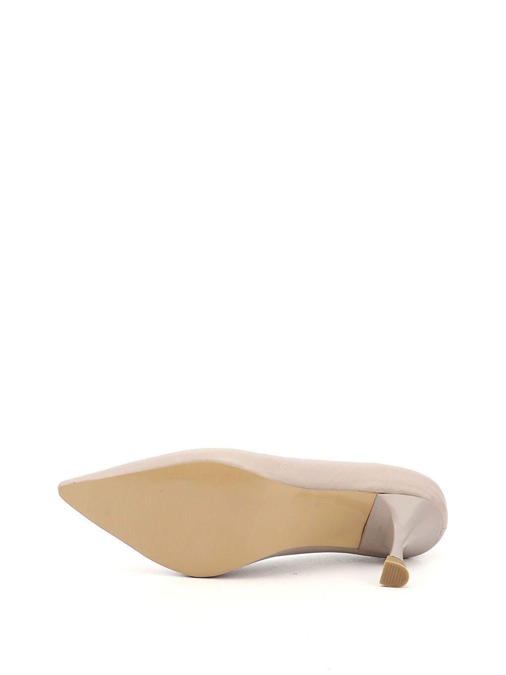 Bej Kadın TEN Sivri Burun Kadeh Ökçe Stiletto-3