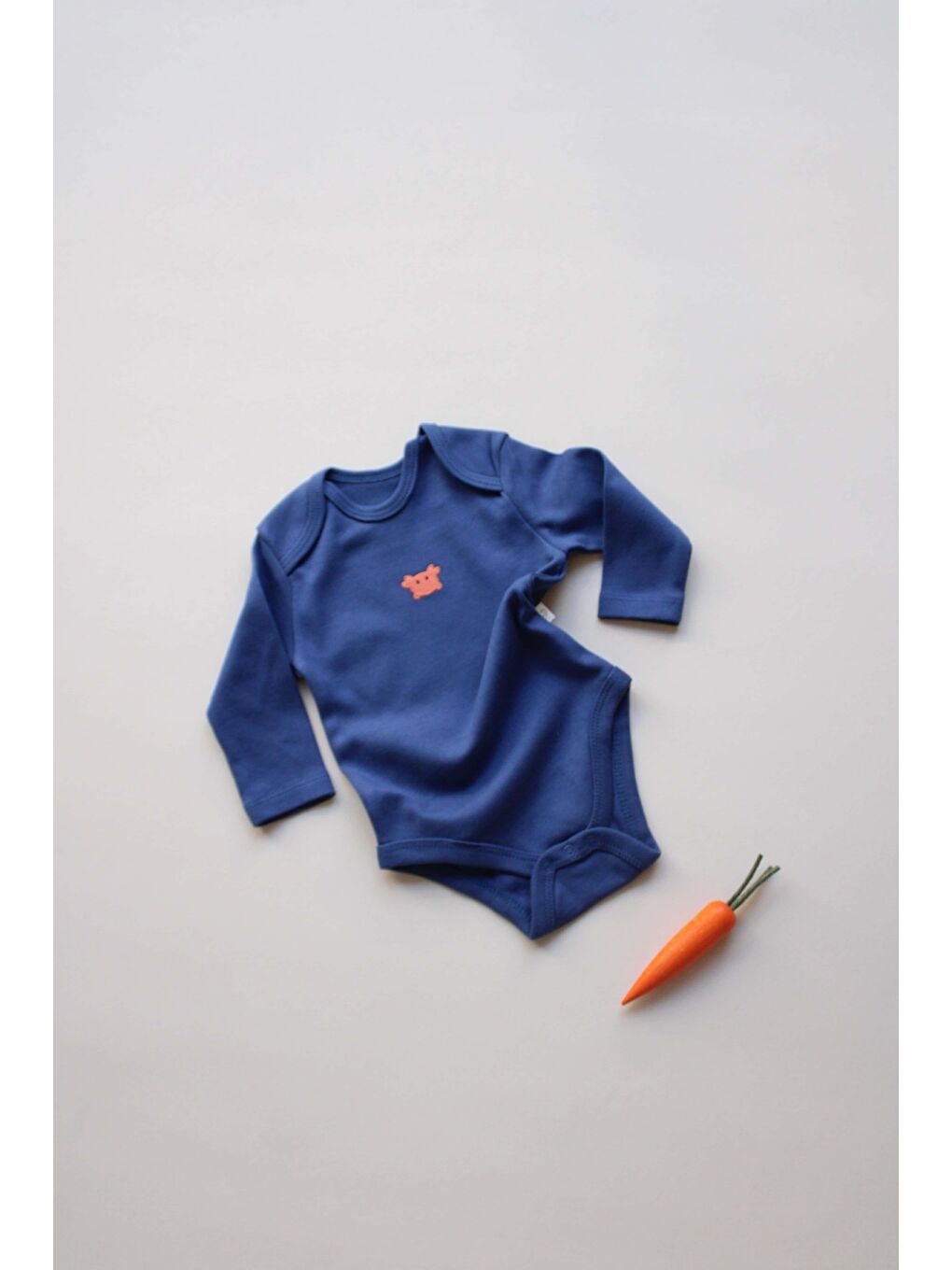 İndigo Yengeç Nakışlı Uzun Kollu Body-1