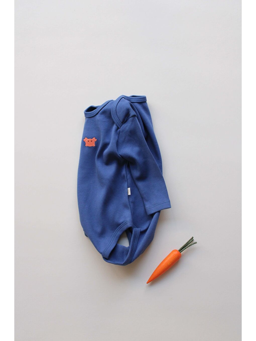 İndigo Yengeç Nakışlı Uzun Kollu Body-4