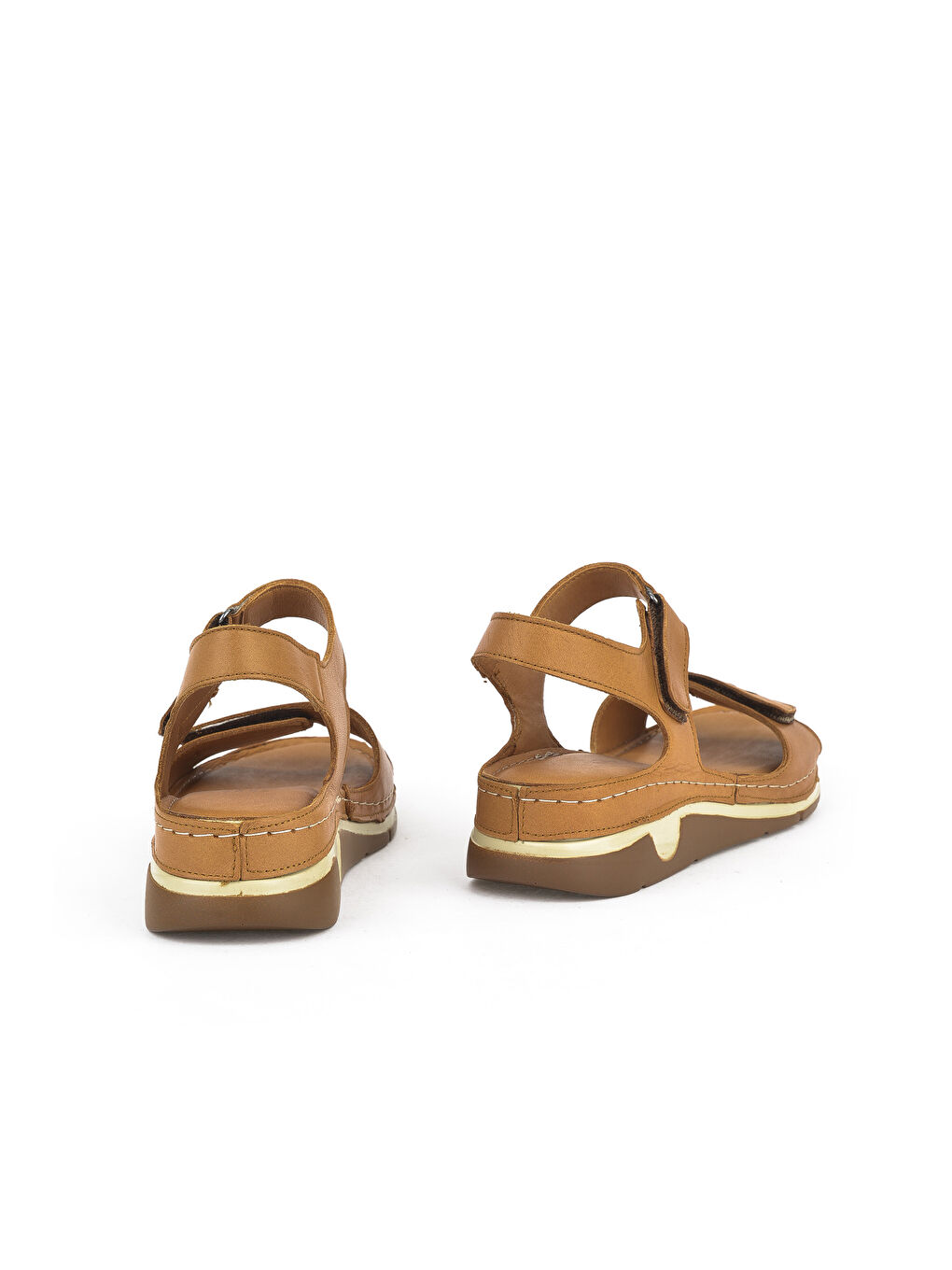 Kahverengi Kadın Hakiki Deri Sandalet 1511008Z22 Taba-2