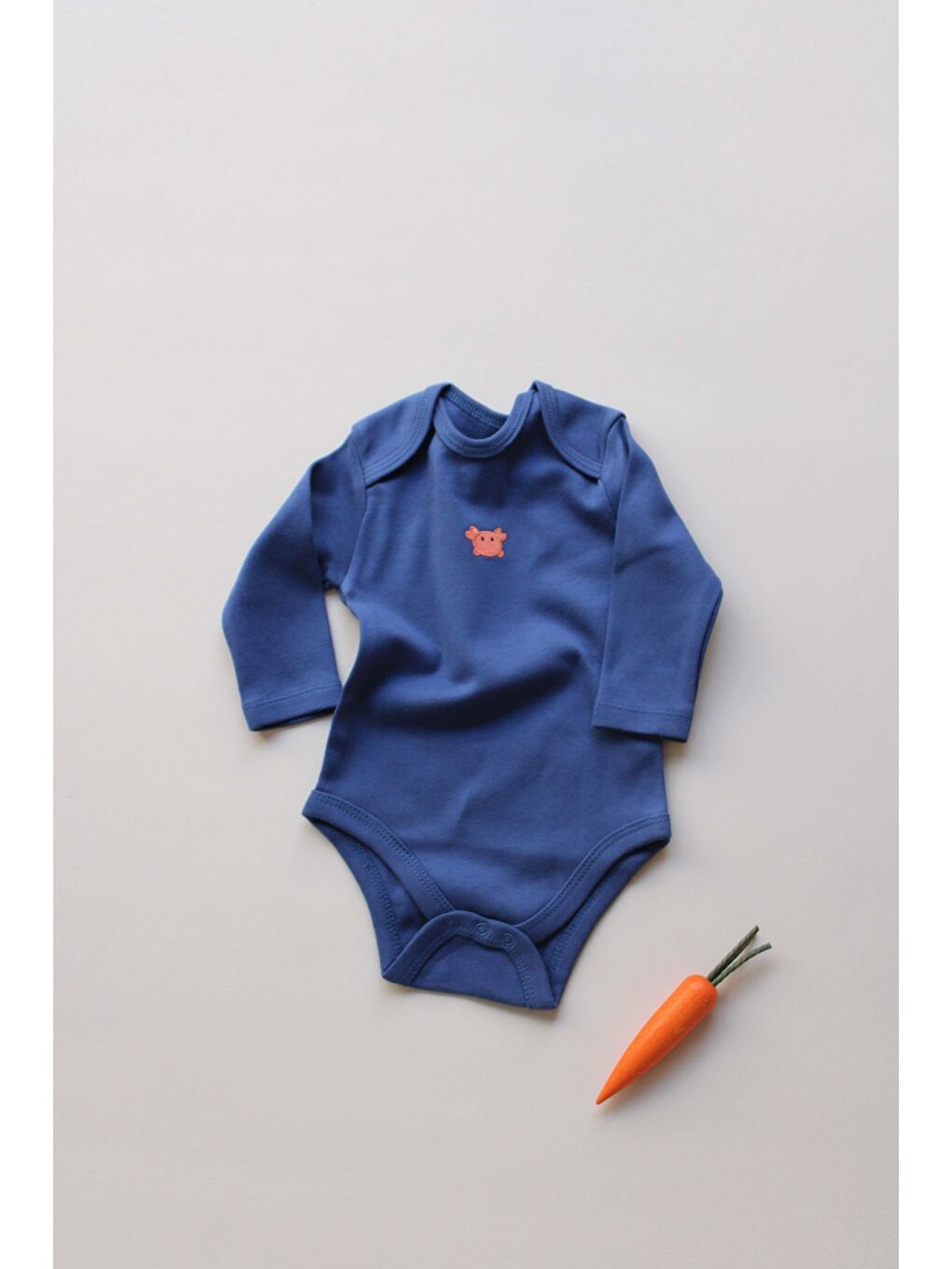 İndigo Yengeç Nakışlı Uzun Kollu Body-6