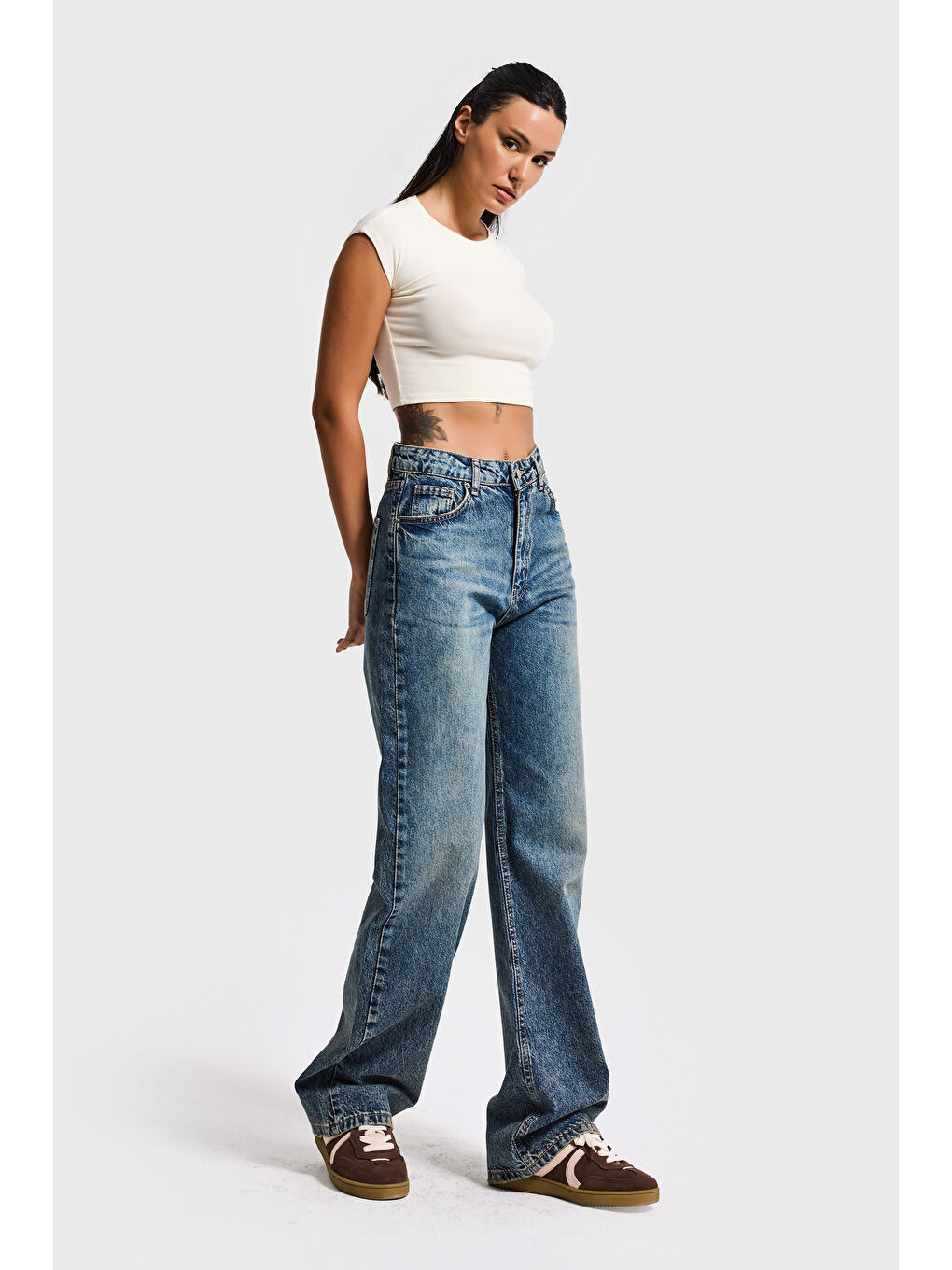 Mavi Kadın Tint Jean Doris 4s6-65 Straight Fit Yüksek Bel %100 Pamuk Denim Jean-3