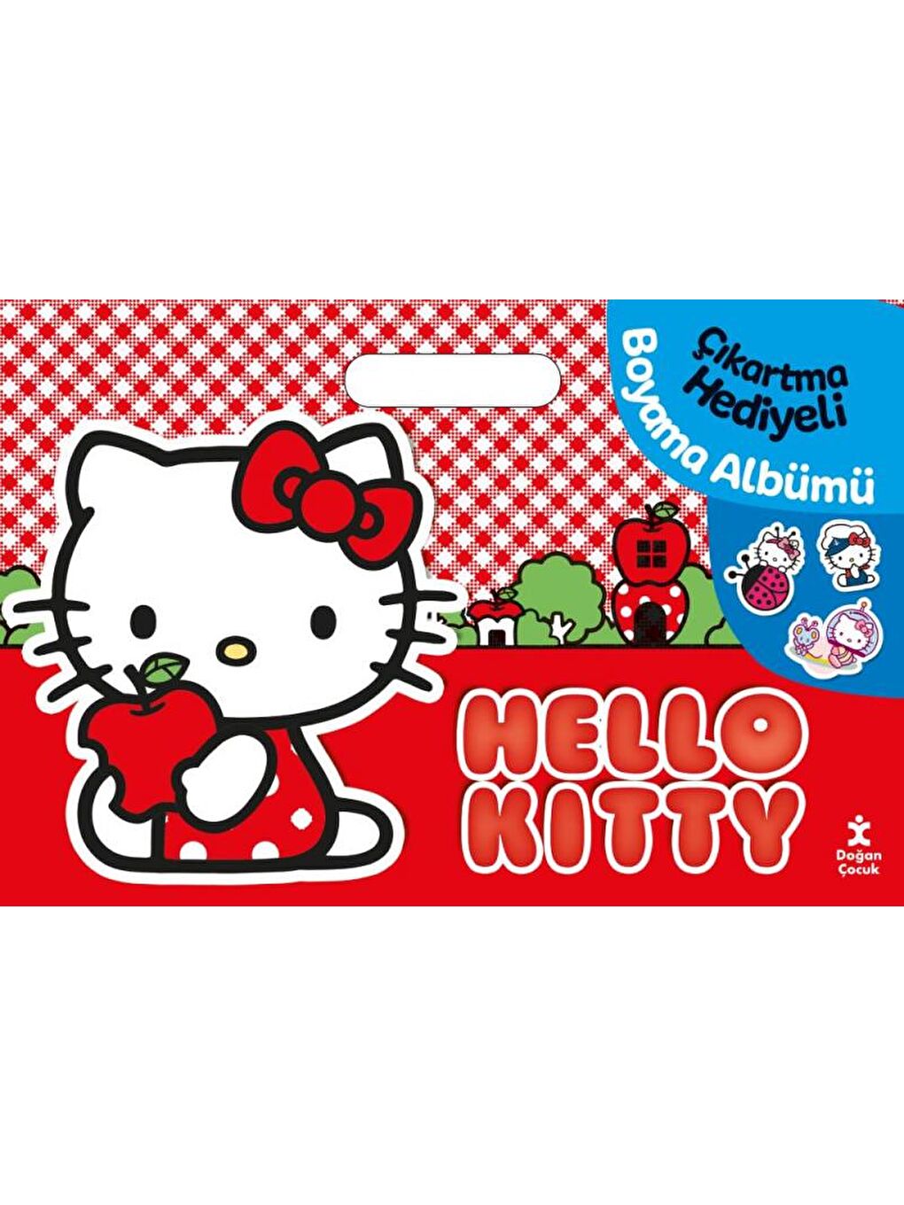 Doğan Çocuk Beyaz Hello Kitty Çıkartma Hediyeli Boyama Albümü -