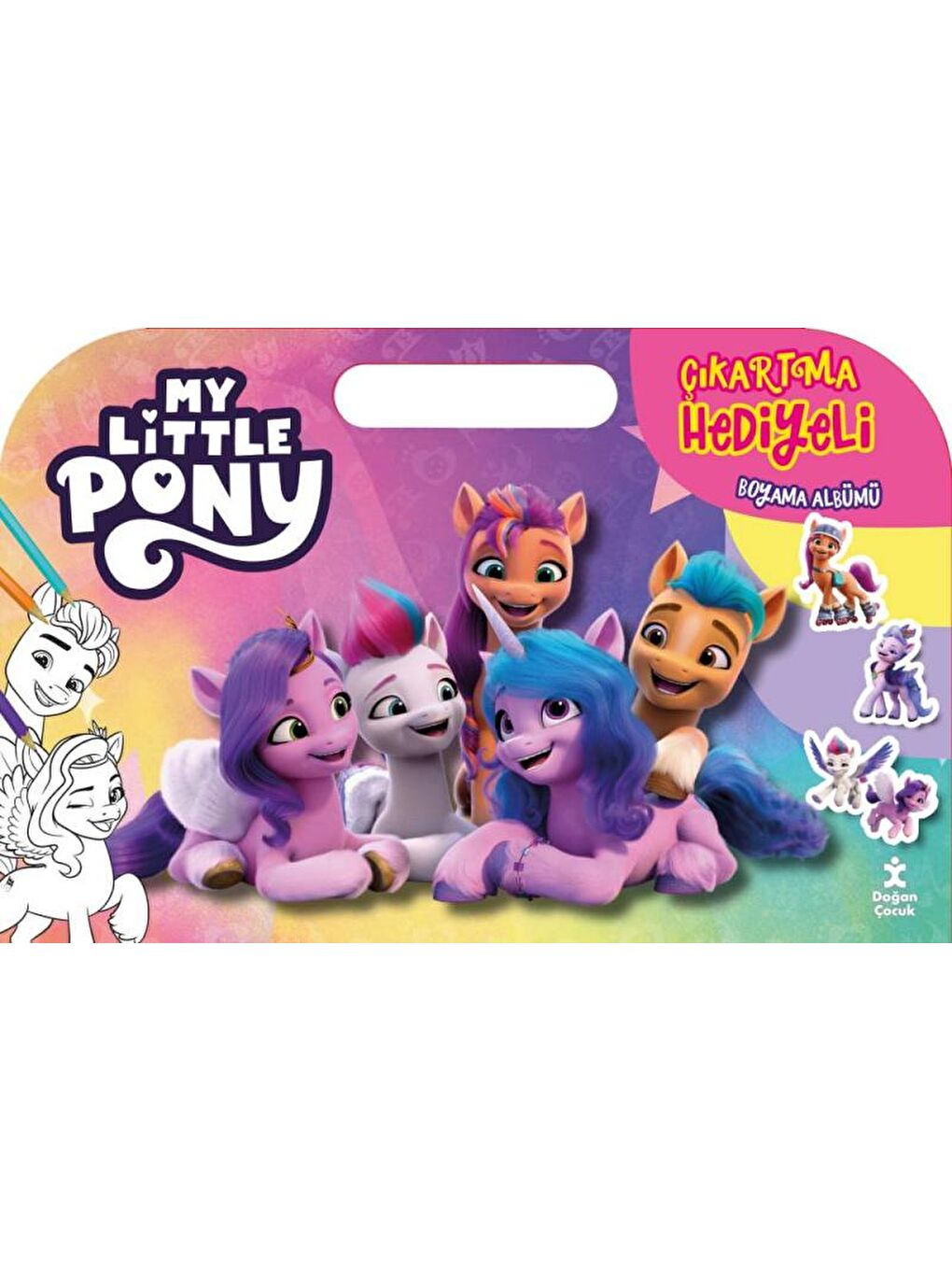 Doğan Çocuk My Little Pony Çıkartma Hediyeli Boyama Albümü -