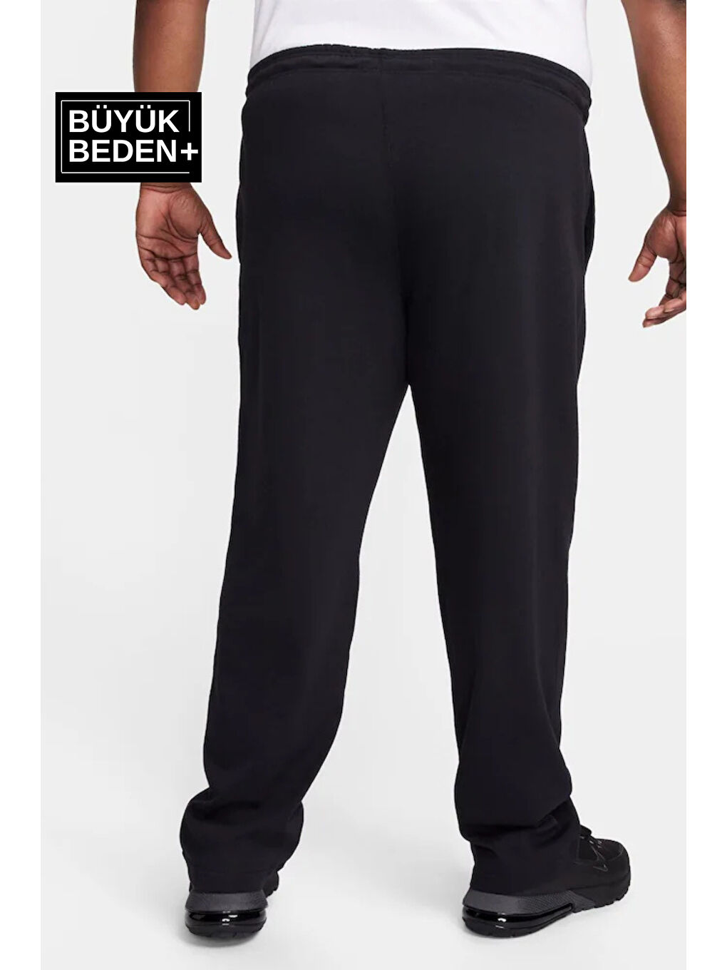 Siyah Büyük Beden Brooklyn Baskılı İnce Erkek Eşofman Altı SPR25BEA54-2