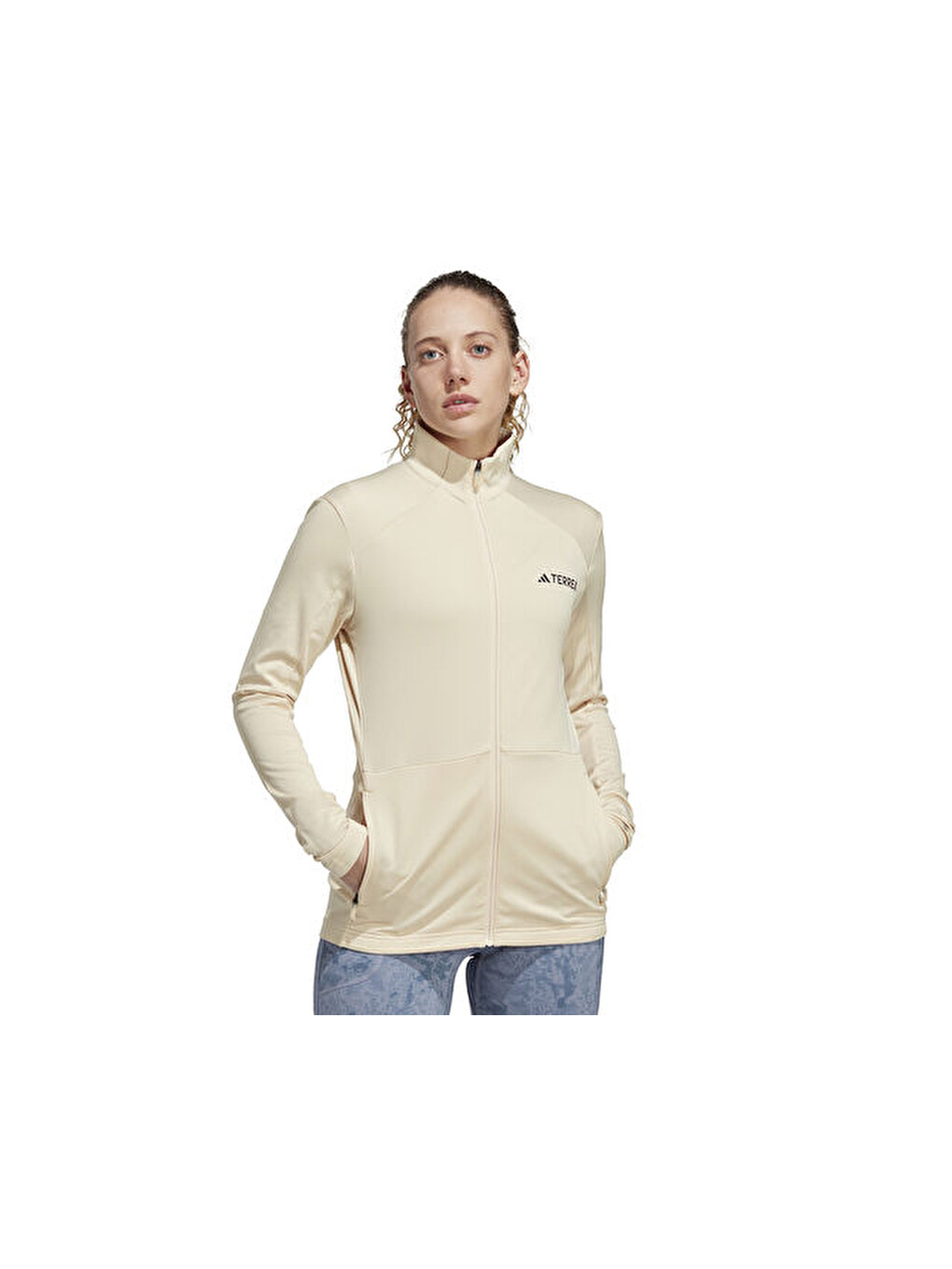 W Mt Full Z Fle Kadın Outdoor Ceketi Hz1369 Bej