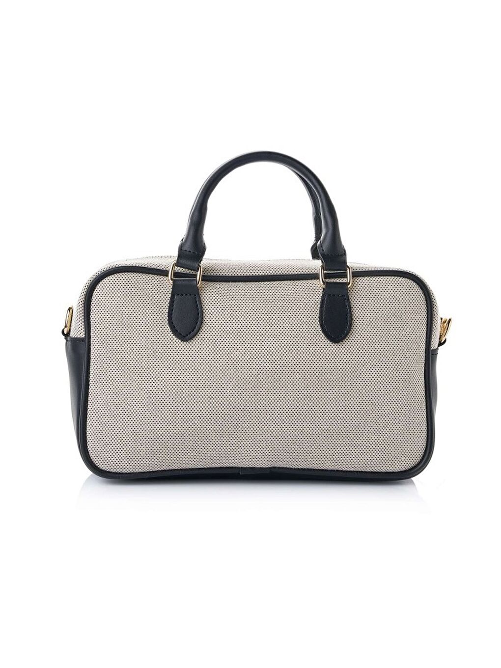 Siyah Rosa Kanvas El ve Omuz Çantası-2