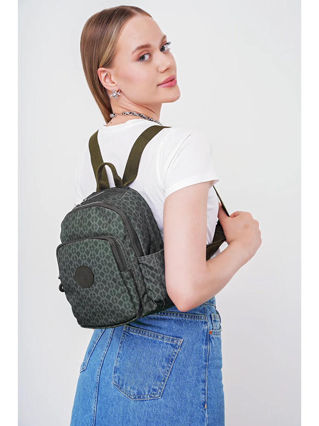 Yeşil Kadın Sırt Çantası BHPC6009-1