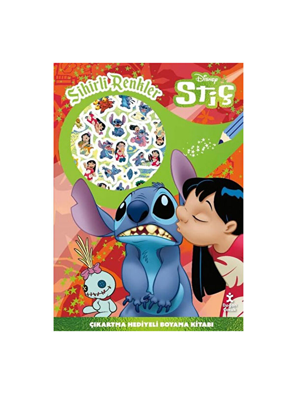 Disney Stiç Sihirli Renkler Çıkartma Hediyeli Boyama Kitabı