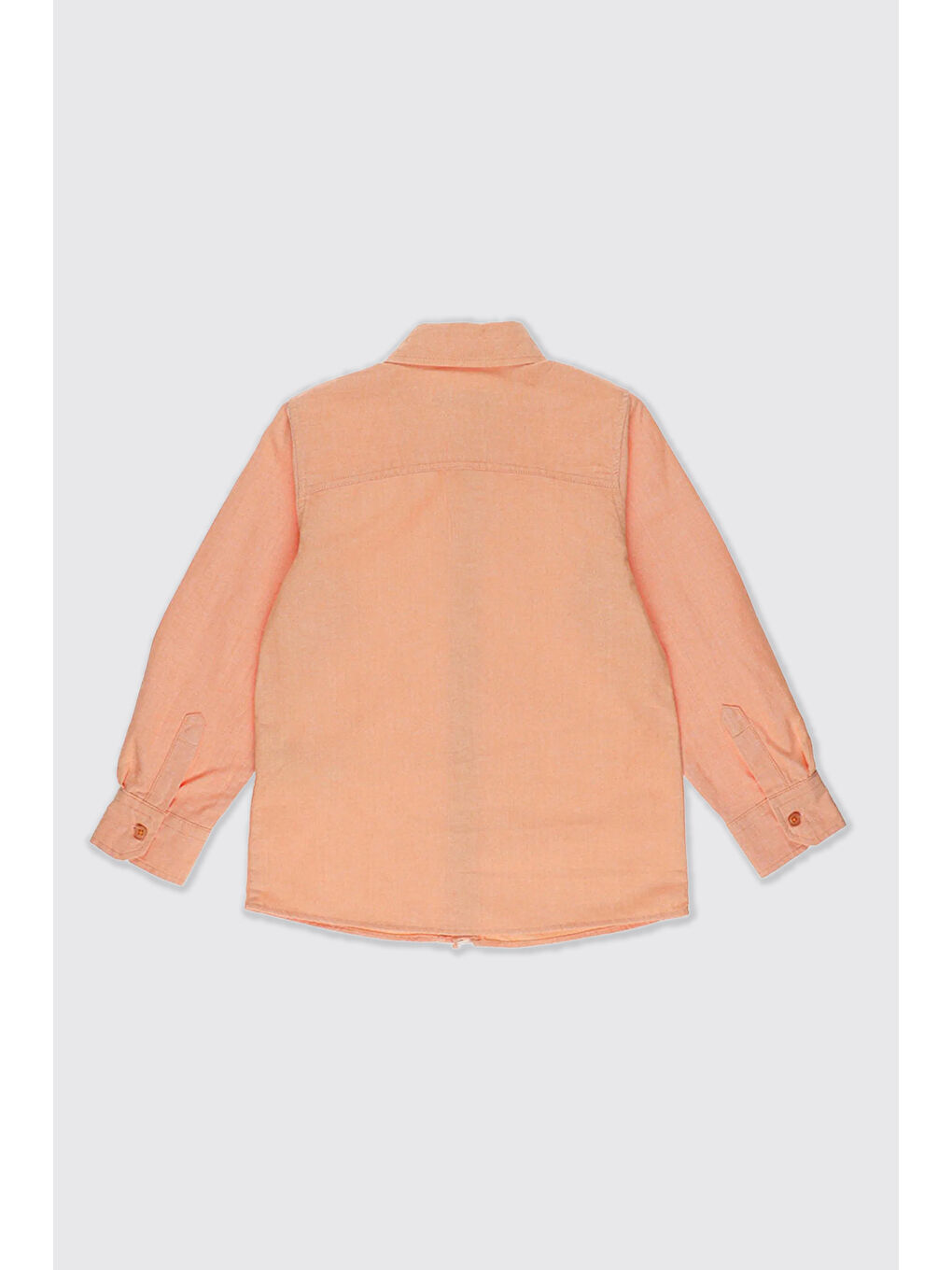 Pembe Erkek Bebek Basic Somon Oxford Gömlek-1