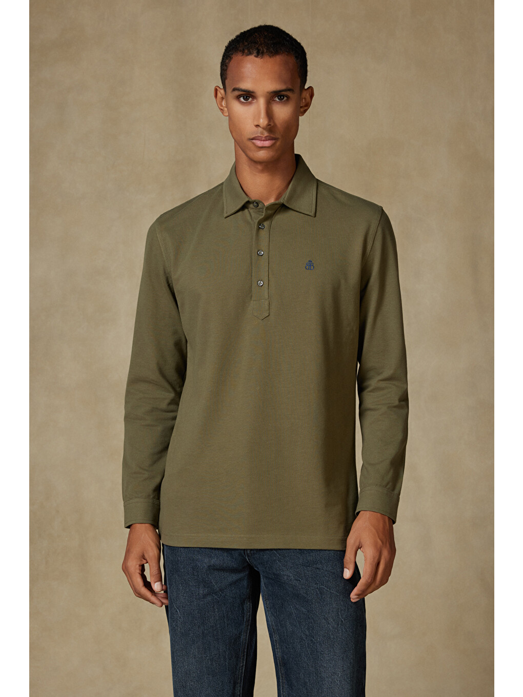 Castle Pike Pamuklu Comfort Fit Haki Polo Yaka Erkek Düz Polo Shirt