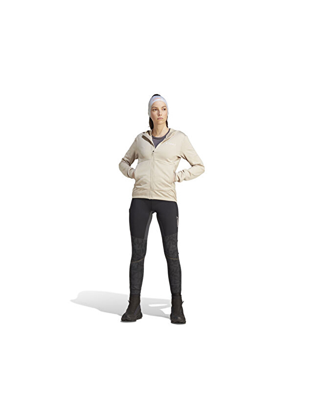 Ekru W Xpr Lt Fl H J Kadın Outdoor Ceketi Ib1820 Krem-8