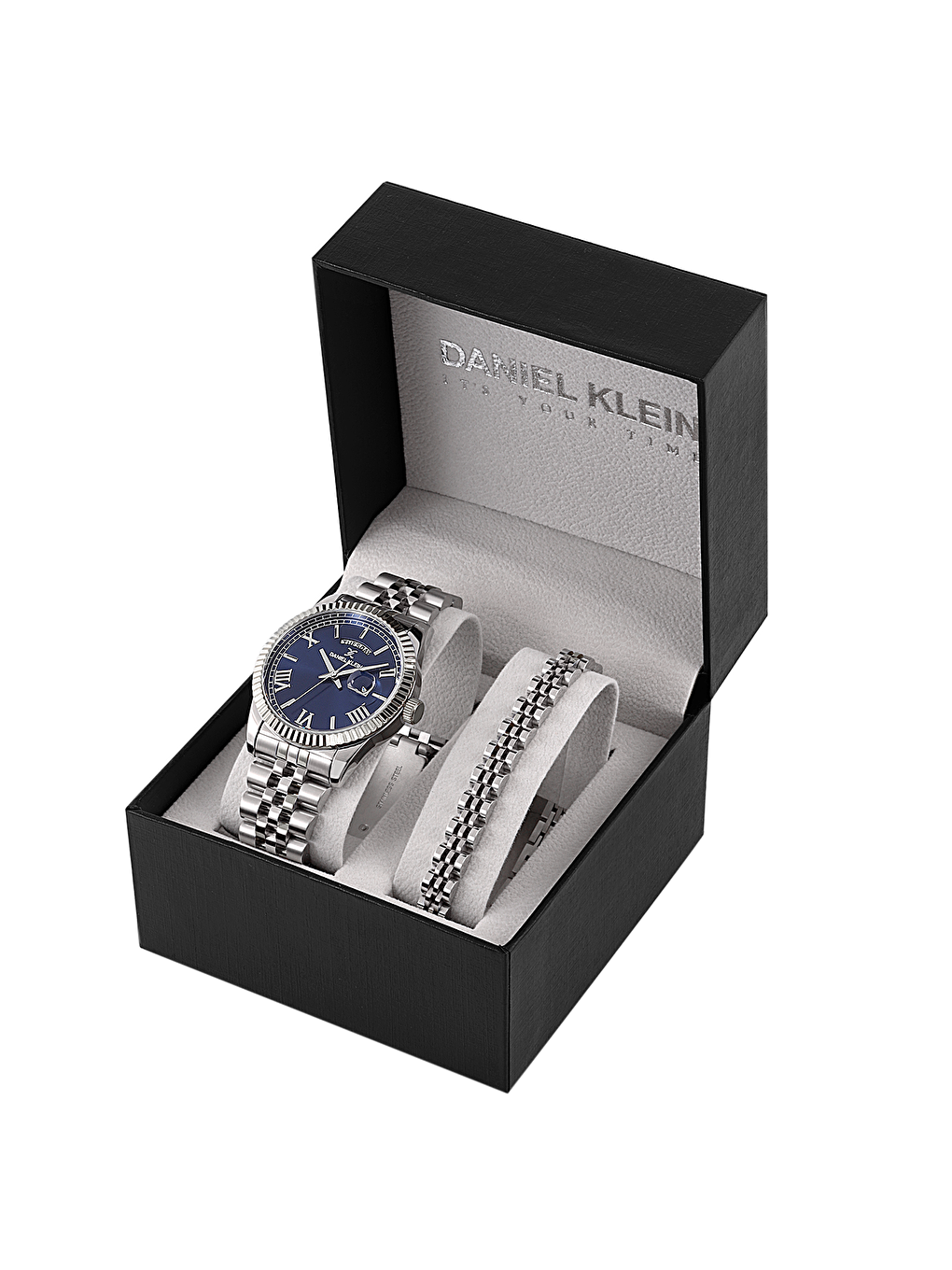 Gri Orijinal 3 Atm Su Geçirmez 2 Yıl Garantili DKE.1.10887-3 Gift Set Erkek Kol Saati