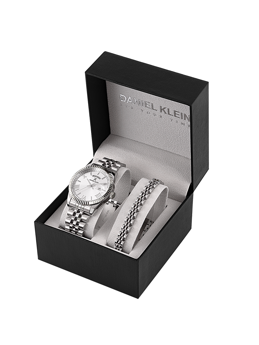 Gri Orijinal 3 Atm Su Geçirmez 2 Yıl Garantili DKE.1.10887-1 Gift Set Erkek Kol Saati