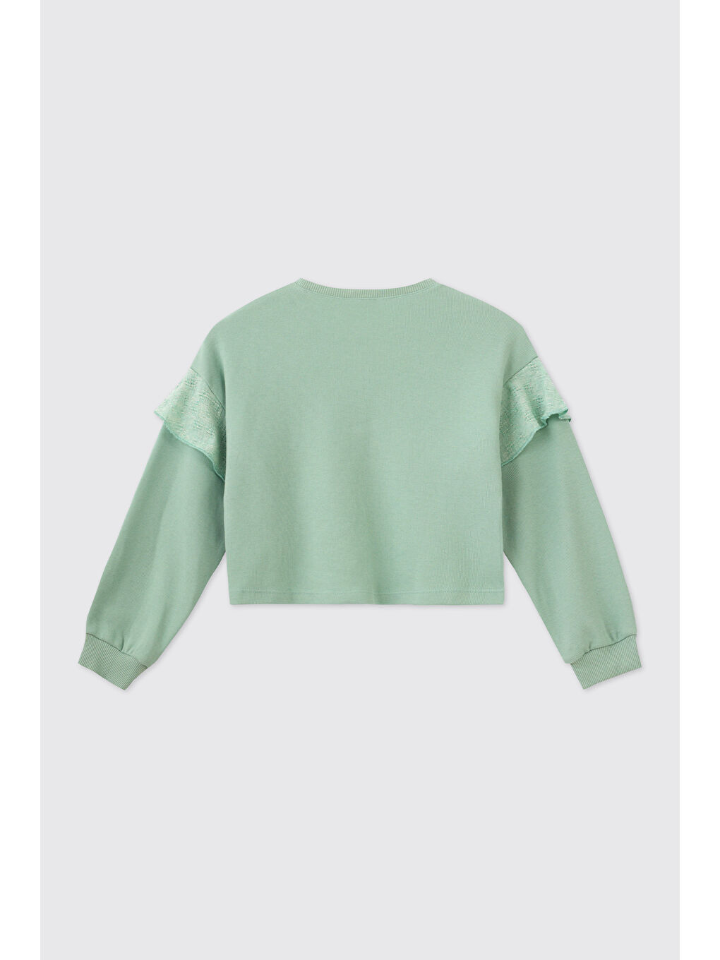 Yeşil Kız Çocuk Mint Sweatshirt-1