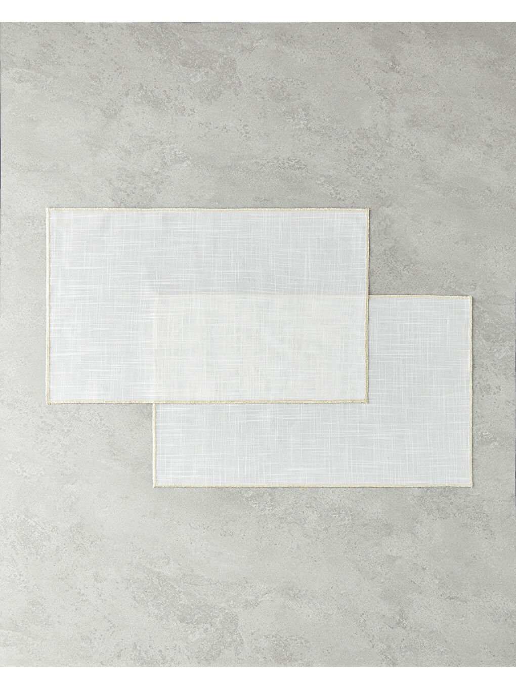 Sarı Lenore Polyester 2'li Amerikan Servis 35x50 cm Gold