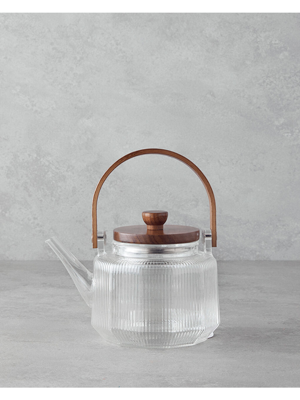 Renksiz Tiara Borosilikat Cam Demlik 600 ml Şeffaf