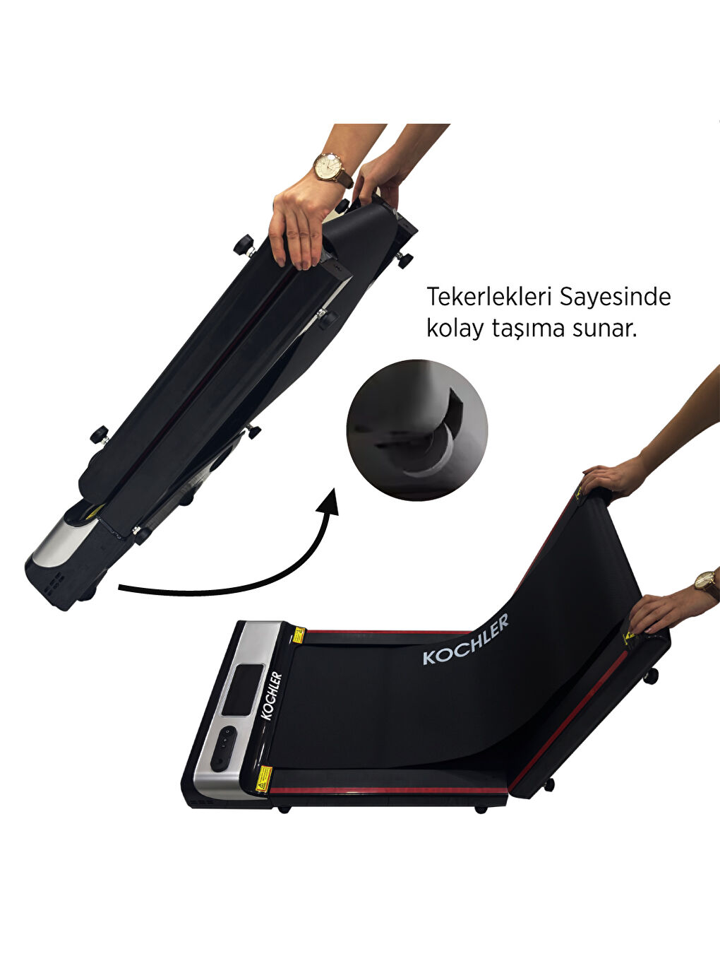 Karışık Katlanabilir Dijital Ekranlı Yürüyüş ve Koşu Bandı-2