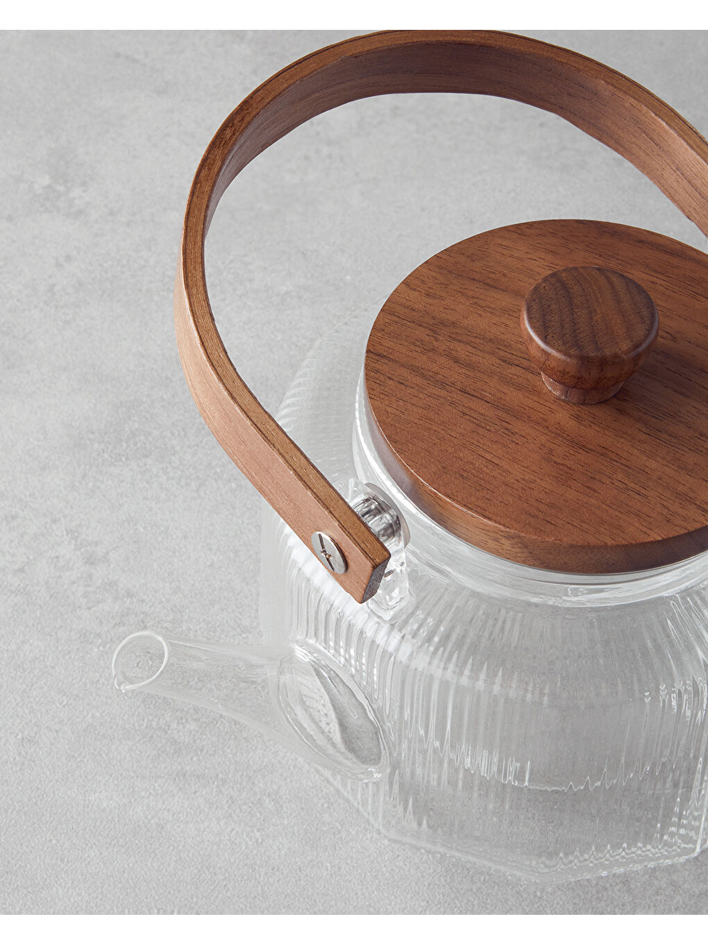 Renksiz Tiara Borosilikat Cam Demlik 600 ml Şeffaf-2