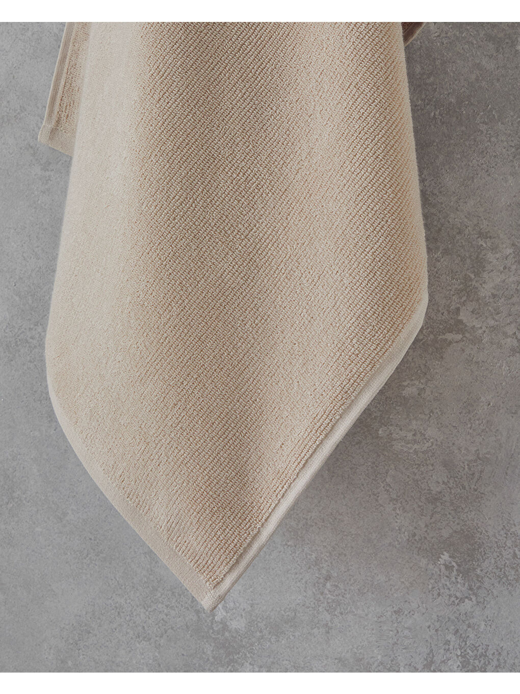 Fluffy Pamuk Plus Pamuklu Banyo Havlusu 70x140 cm Bej-1