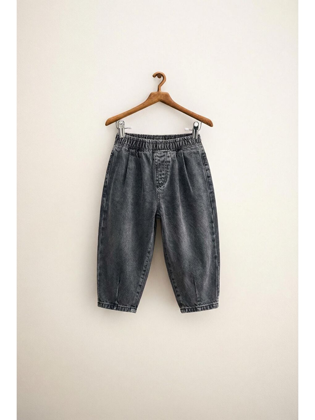 Erkek Çocuk Pamuklu Antrasit Lastikli Pantolon