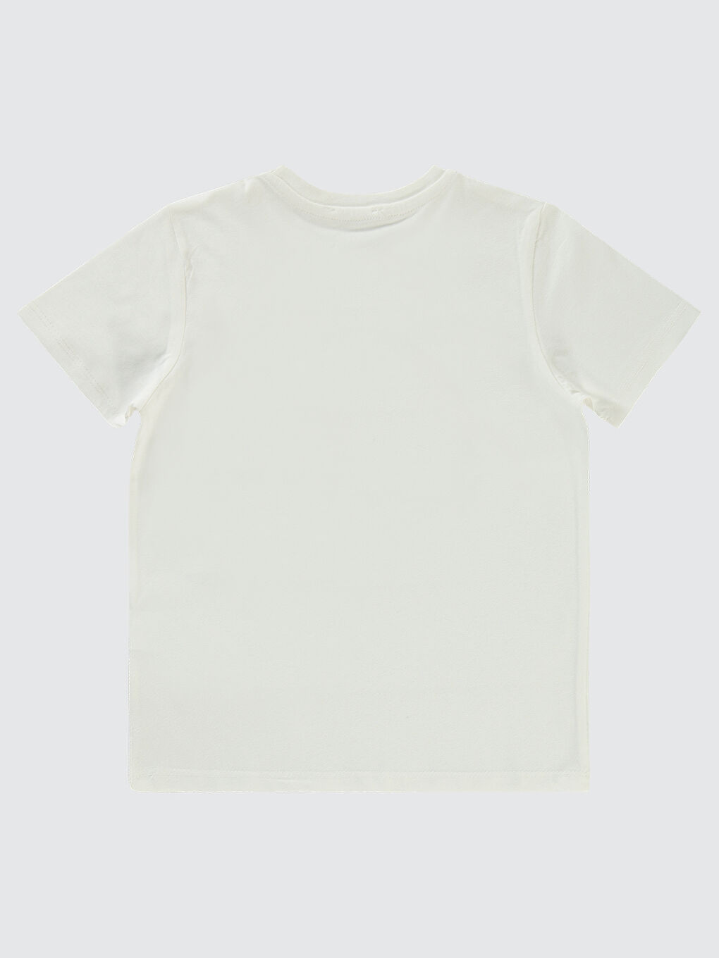 Boys Erkek Çocuk Tişört 6-9 Yaş Ekru-1