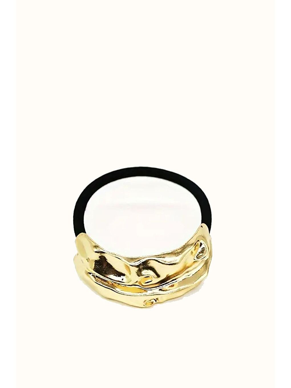 Sarı Dövme Dokulu At Kuyruğu Tokası