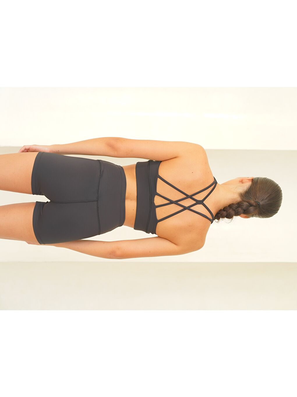 Samadhi Dikiş Detay Kısa Siyah Şort-2