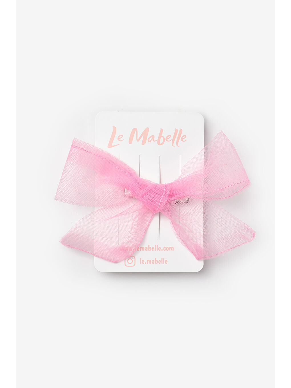 Fuşya Bağlama Tül Fiyonk Kız Çocuk Klips Toka