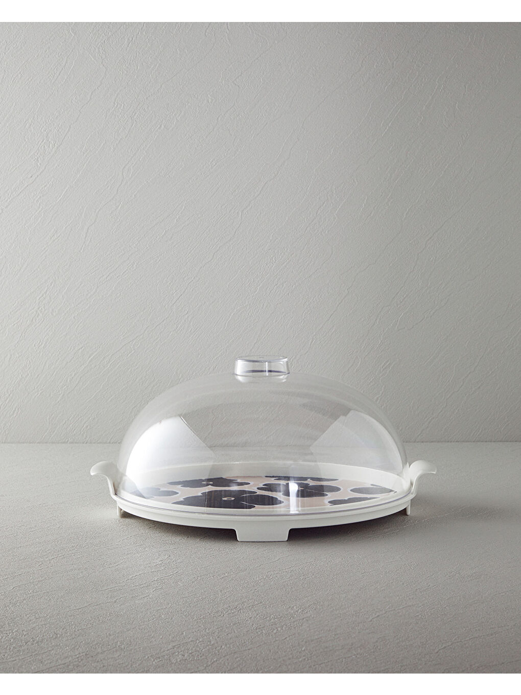 Boheme Melamin Kek Fanusu Siyah