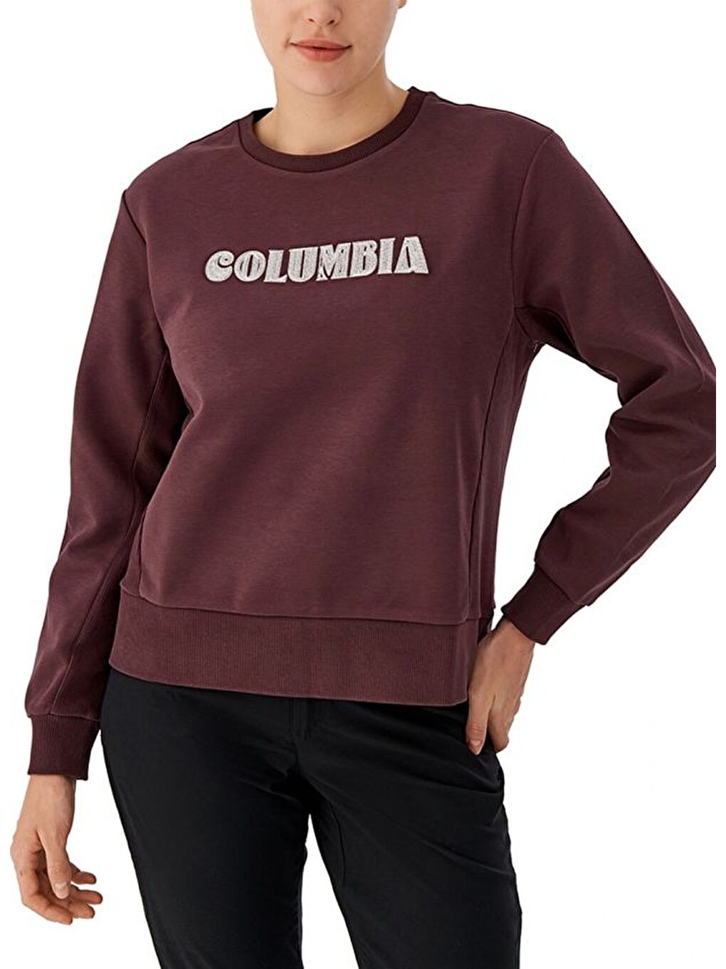 Columbia Bordo Csc W Embroidery Crewneck Kadın Sweatshirt CS0384