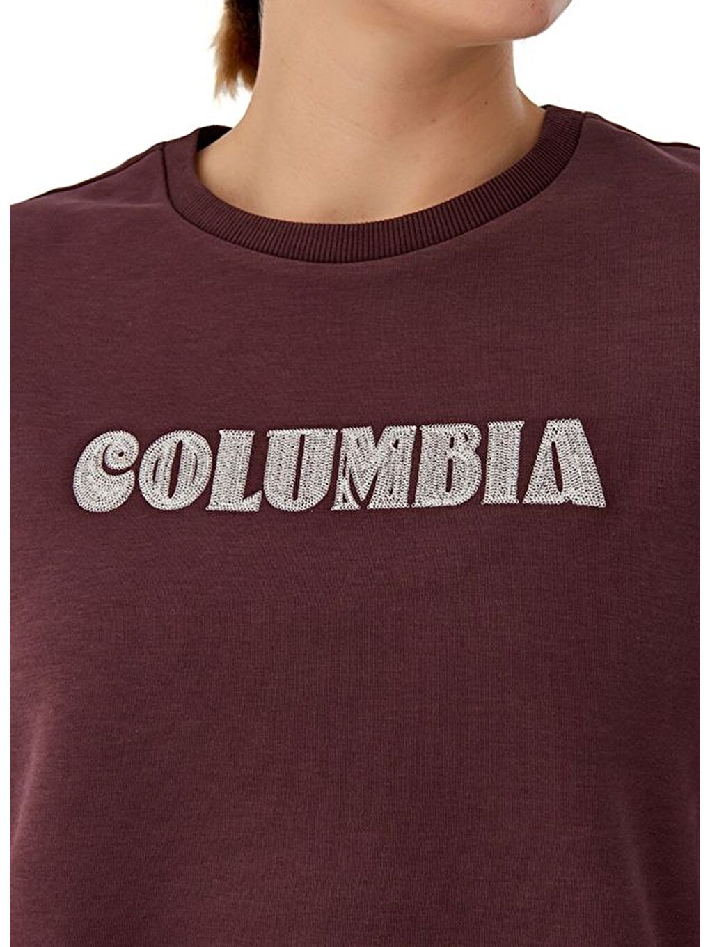 Columbia Bordo Csc W Embroidery Crewneck Kadın Sweatshirt CS0384 - 2