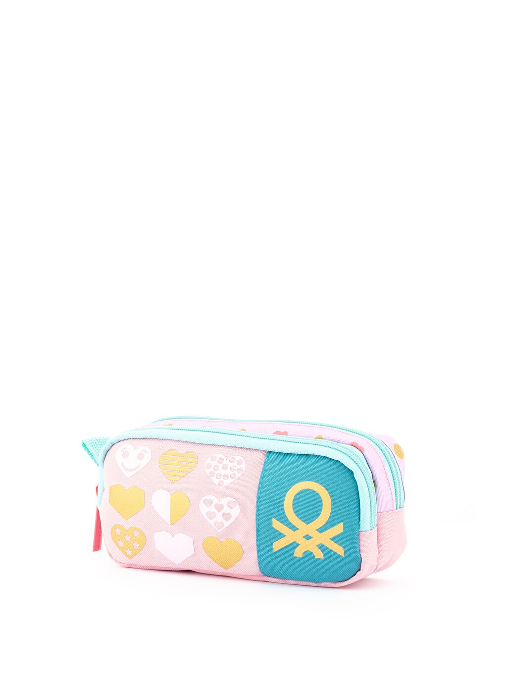 Kalp Detaylı Çift Bölme Kız Çocuk Kalemlik-2