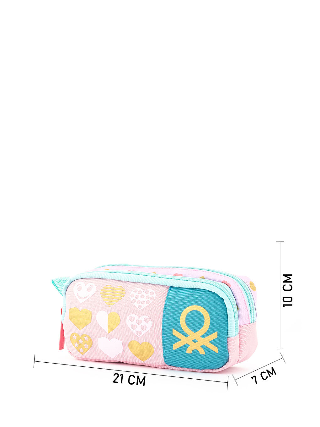 Kalp Detaylı Çift Bölme Kız Çocuk Kalemlik-5