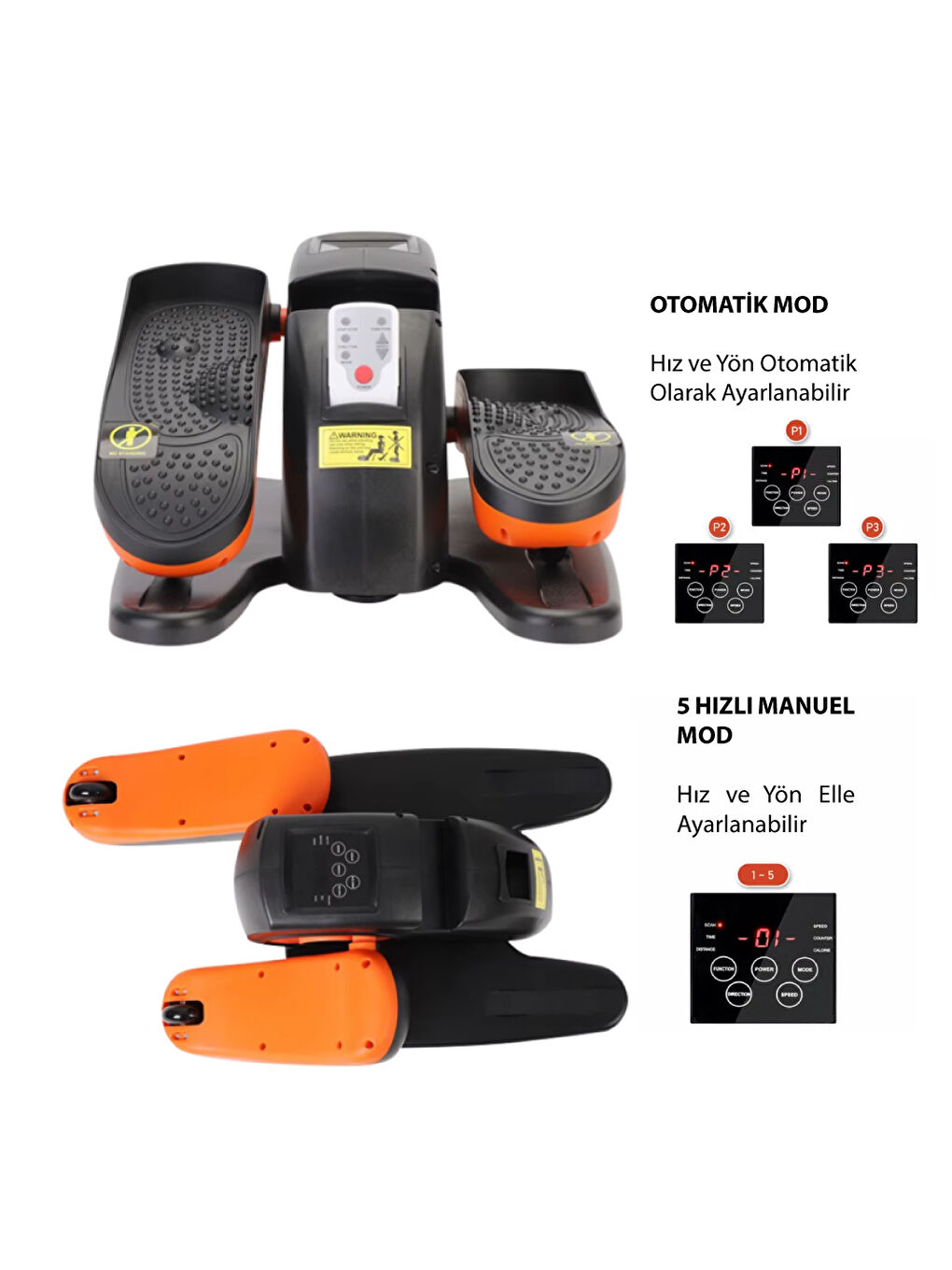 Karışık Eliptik Kondisyon Bisikleti - Oturak Kondisyon Bisikleti - Diz Dostu Egzersiz Bisikleti-1