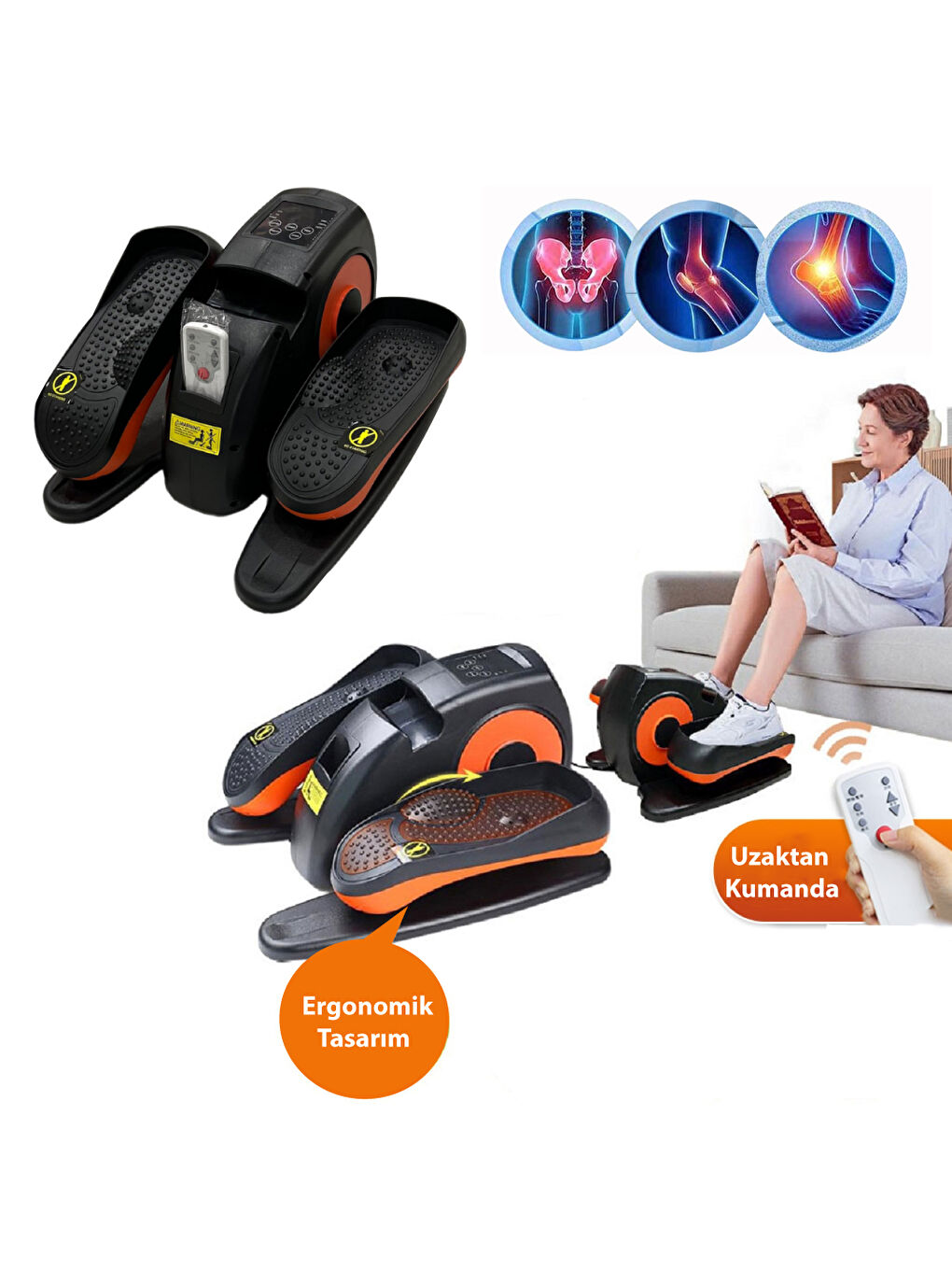 Karışık Eliptik Kondisyon Bisikleti - Oturak Kondisyon Bisikleti - Diz Dostu Egzersiz Bisikleti-2