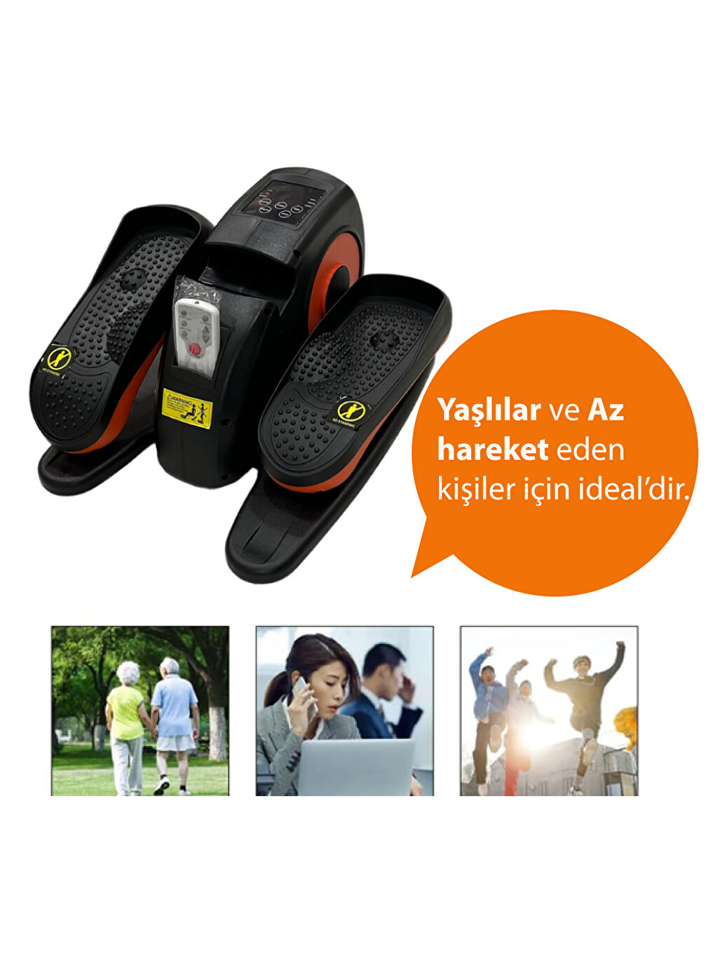 Karışık Eliptik Kondisyon Bisikleti - Oturak Kondisyon Bisikleti - Diz Dostu Egzersiz Bisikleti-3