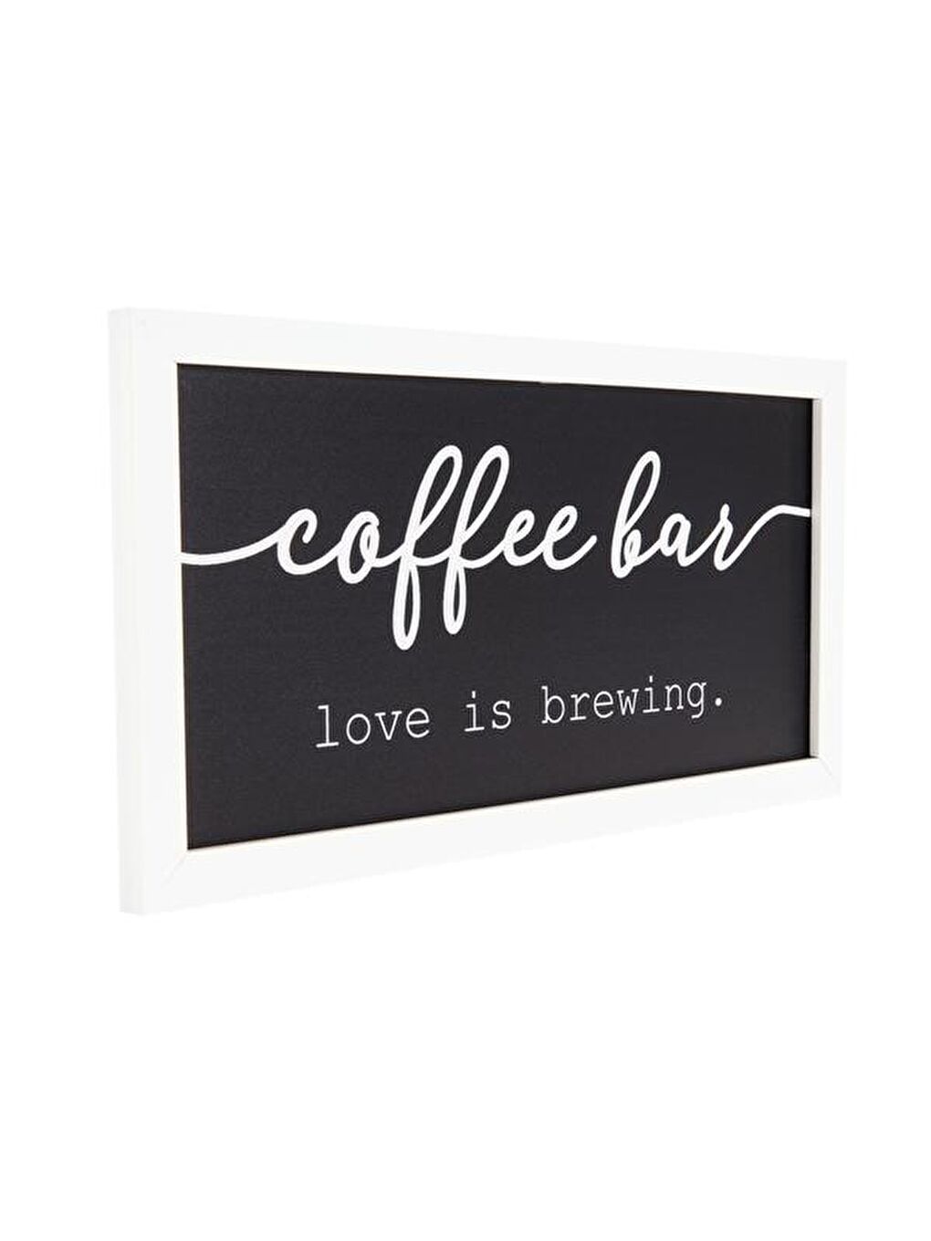 Deco Coffee Duvar Panosu - Siyah - 40x20 cm-2