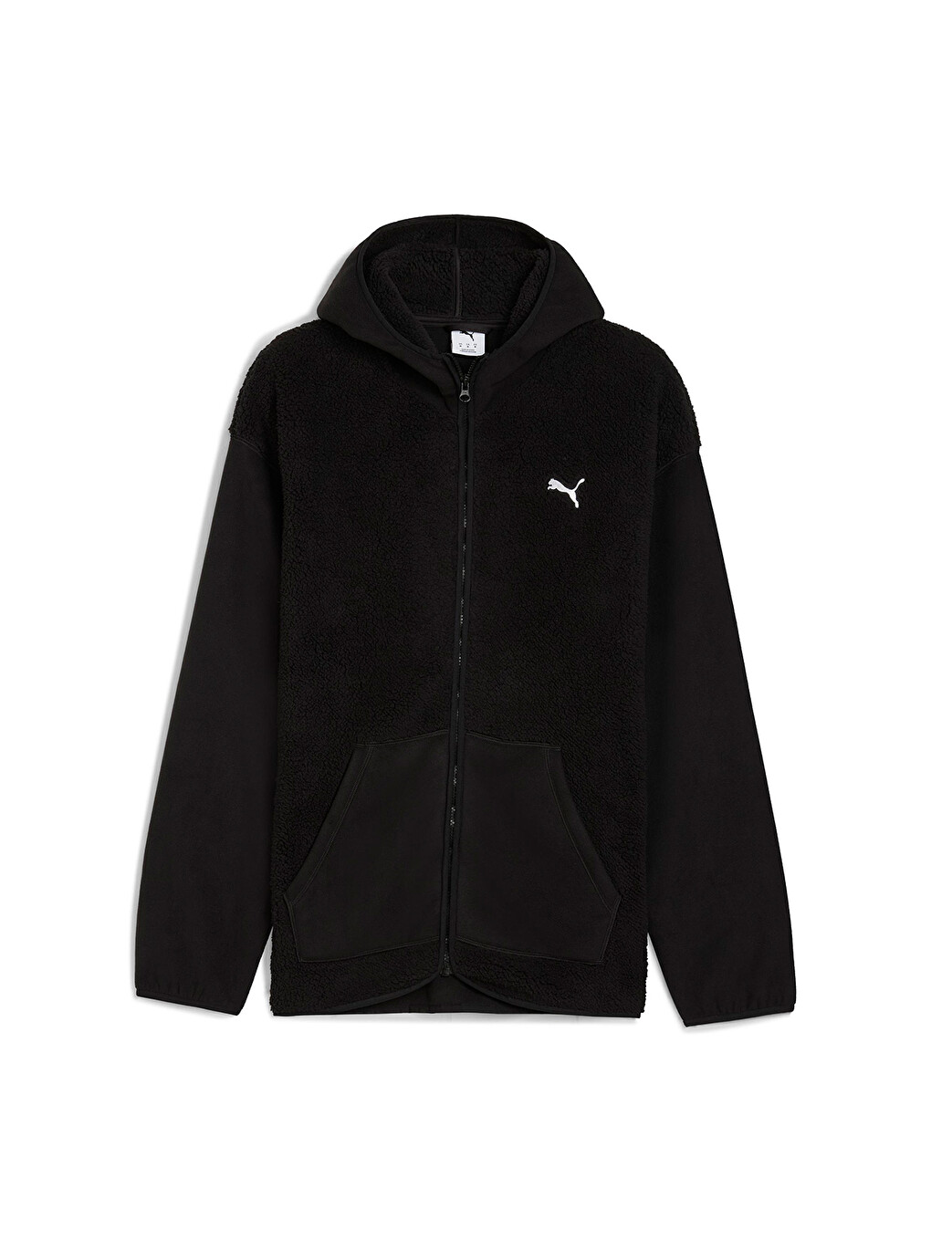 Essentials Elevated Erkek Siyah Kapüşonlu Fermuarlı Sweatshirt-3