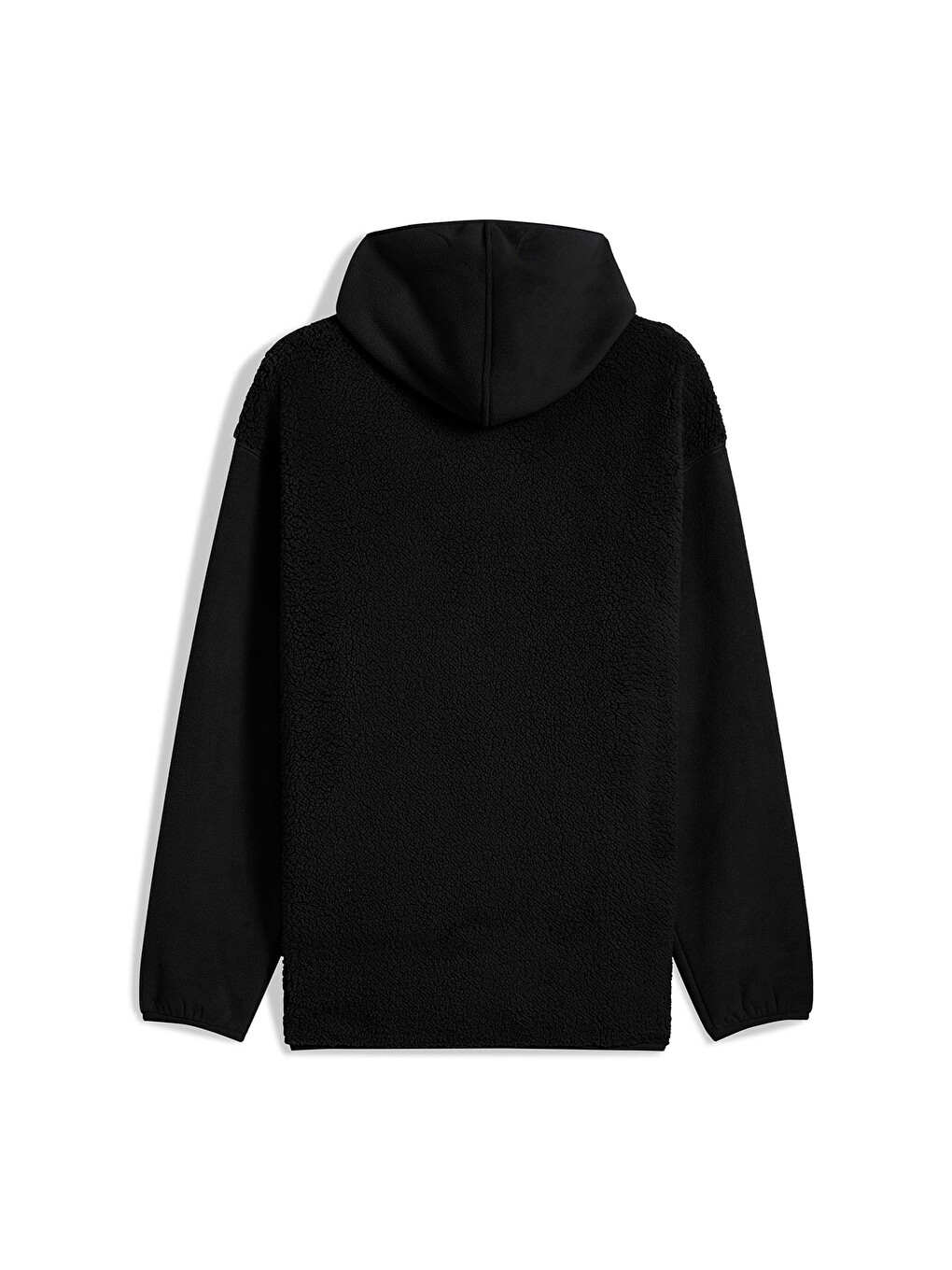 Essentials Elevated Erkek Siyah Kapüşonlu Fermuarlı Sweatshirt-4