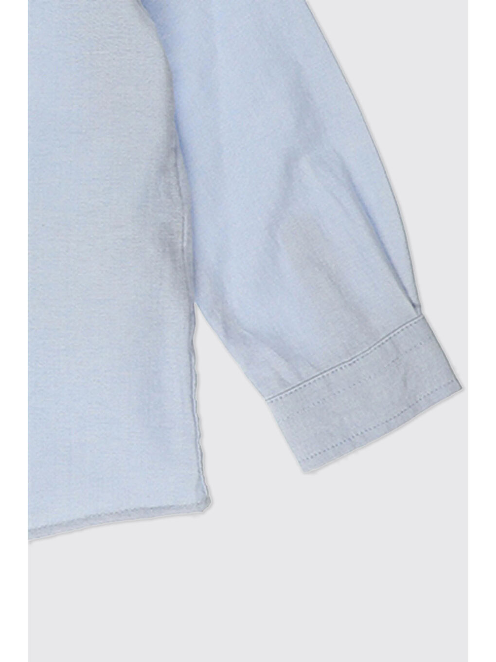 Erkek Bebek Basic Mavi Oxford Gömlek-2