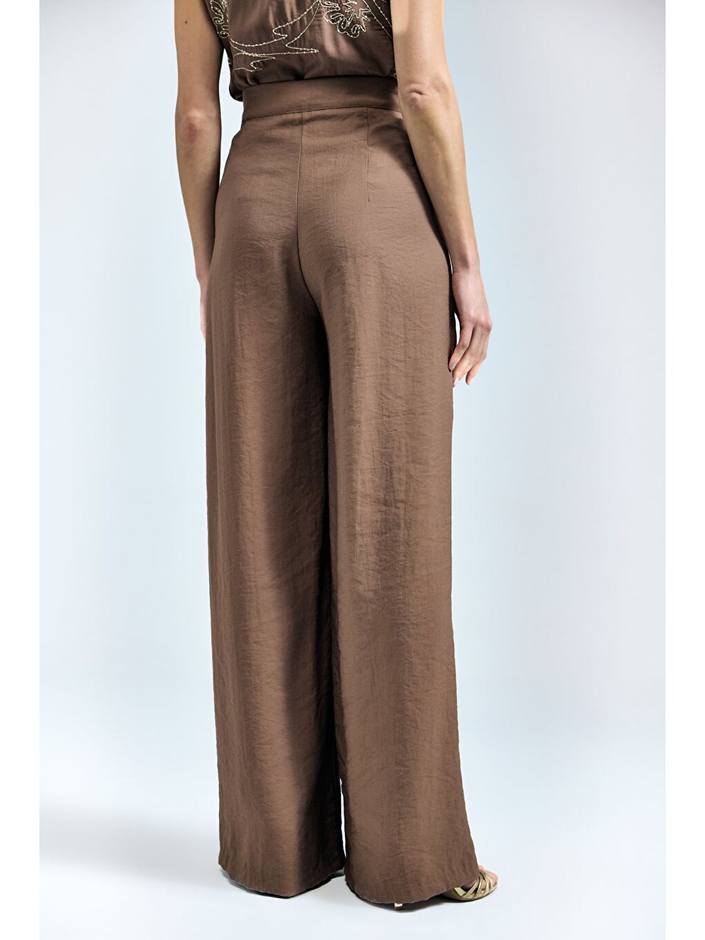 Kahverengi Dina Pantolon - Kahve-7