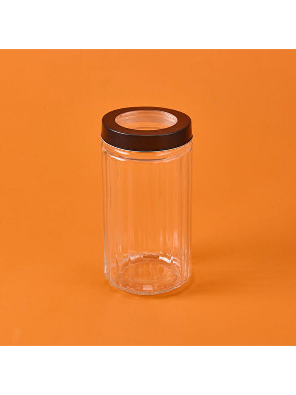 Borosilikat Cam Saklama Kabı - Gri / Siyah - 1700 ml-1