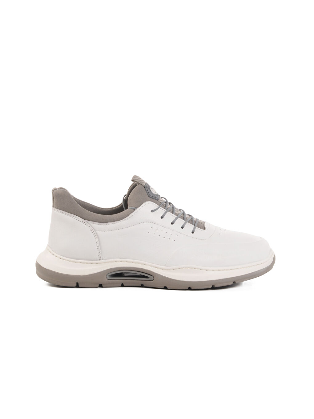 Beyaz Hakiki Deri Erkek Casual Ayakkabı 5Y2844-8225 M