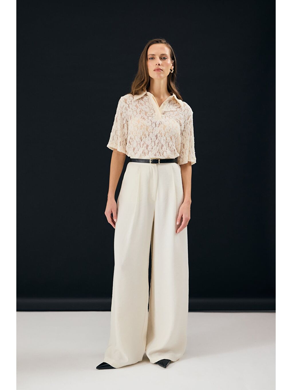 Bej Dina Pantolon - Taş-3