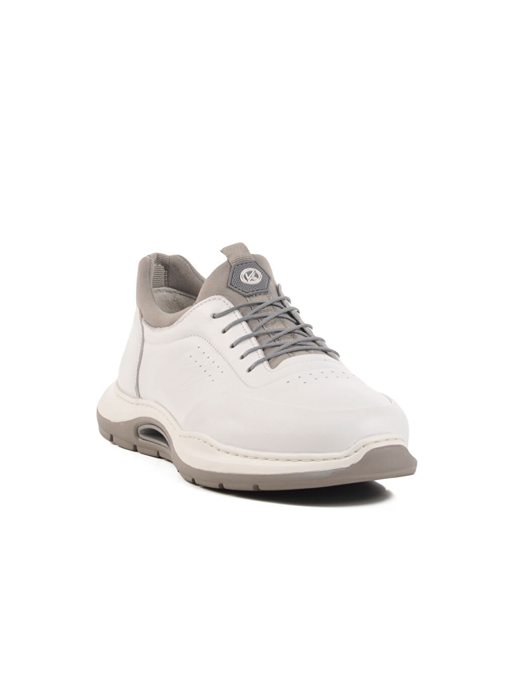 Beyaz Hakiki Deri Erkek Casual Ayakkabı 5Y2844-8225 M-2