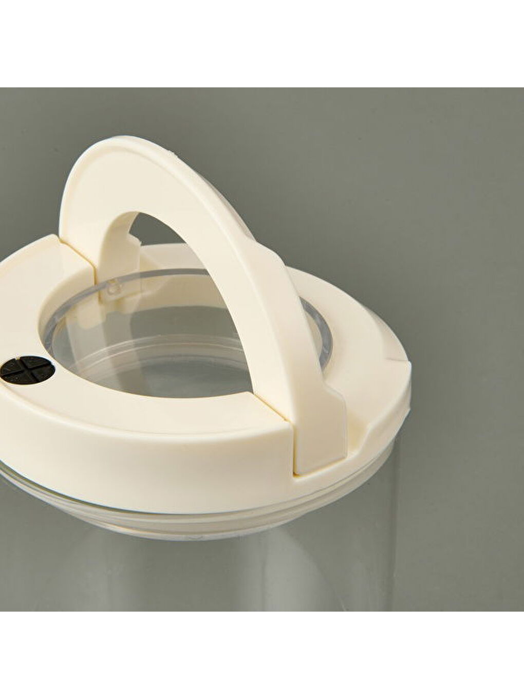 Vakumlu Erzak Kavanozu - Beyaz / Şeffaf - 1400 ml-3