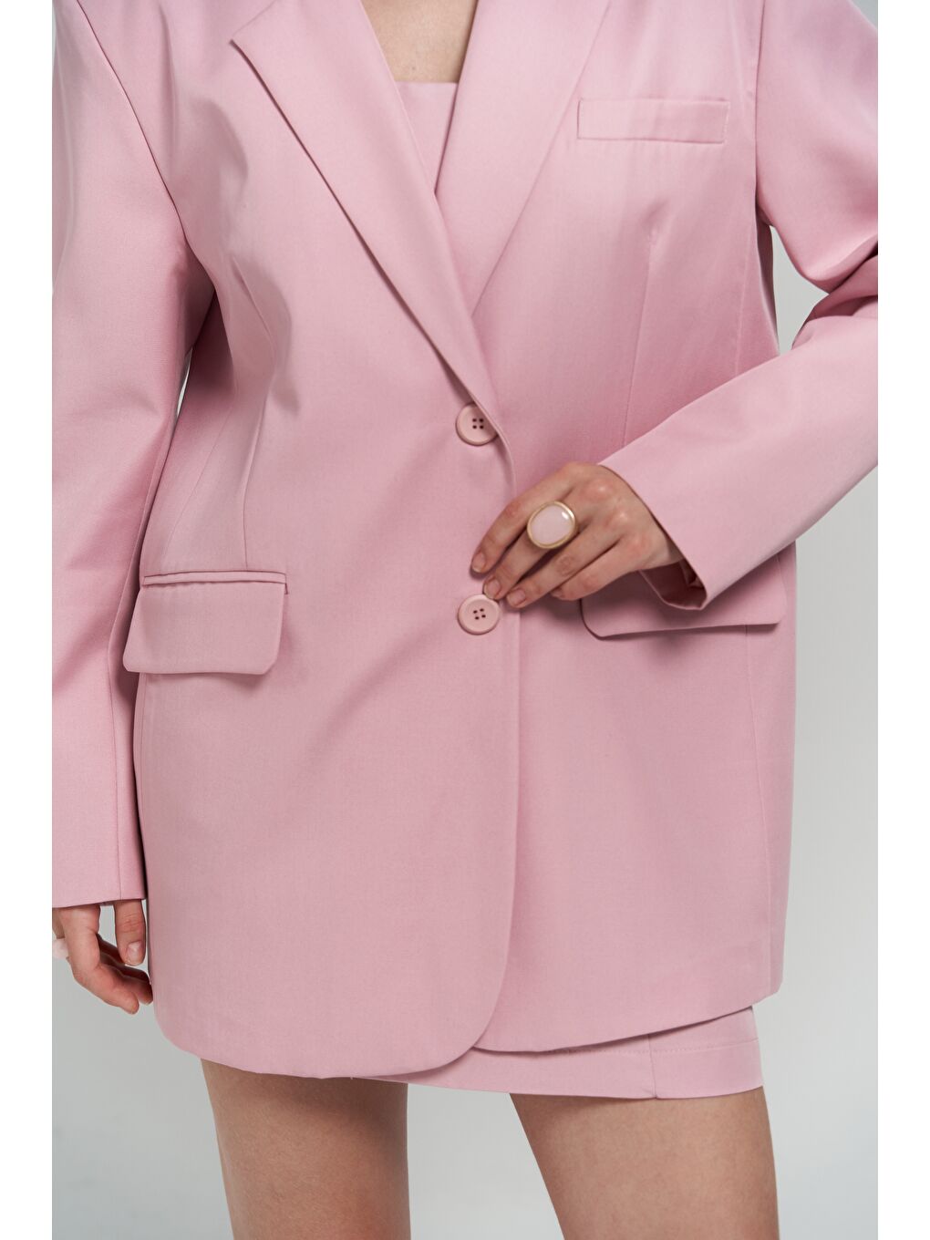 Clara Pembe Blazer-5