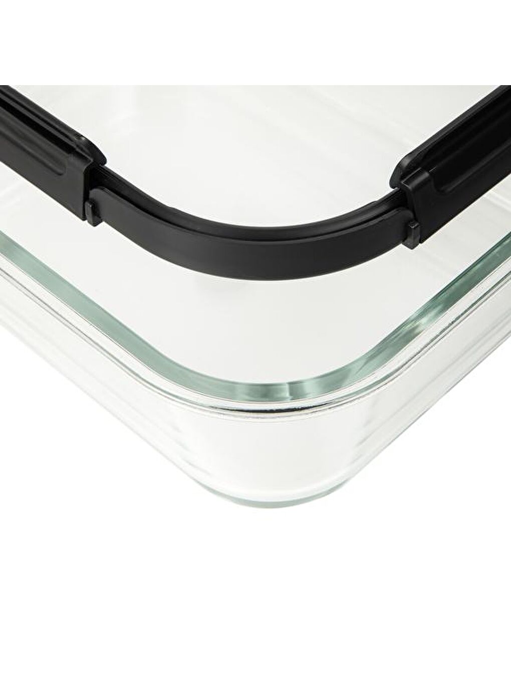 Renksiz Kilitli Cam Saklama Kabı - Şeffaf - 1040 ml-2